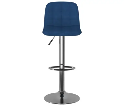 Bāra Krēsli, 2 Gab., Zils Audums Vidaxl