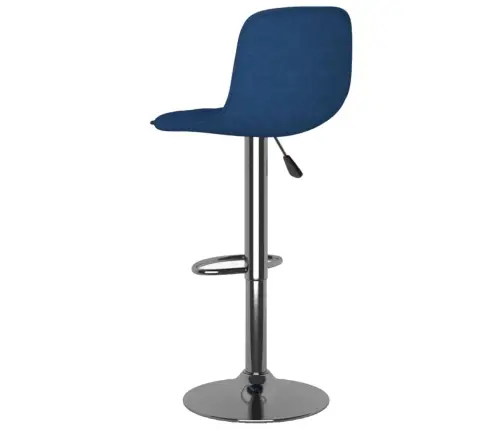 Bāra Krēsli, 2 Gab., Zils Audums Vidaxl