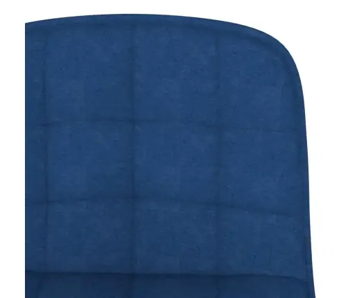 Bāra Krēsli, 2 Gab., Zils Audums Vidaxl