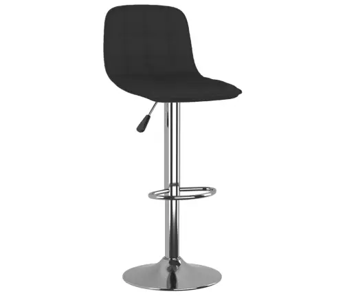 Bāra Krēsli, 2 Gab., Melns Audums Vidaxl