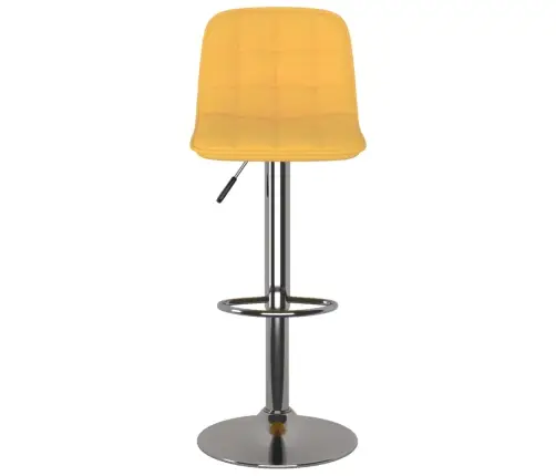 Baro Taburetės, 2Vnt., Geltonos Spalvos, Audinys