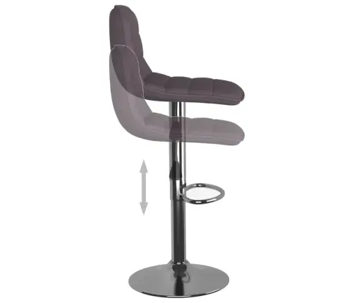 Bāra Krēsli, 2 Gab., Pelēkbrūns Audums Vidaxl