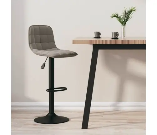 Bāra Krēsls, Gaiši Pelēks Samts Vidaxl