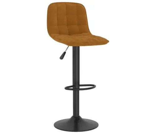 Bāra Krēsli, 2 Gab., Brūns Samts Vidaxl