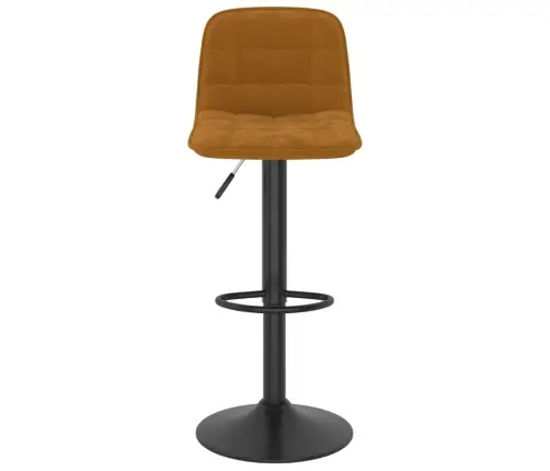 Bāra Krēsli, 2 Gab., Brūns Samts Vidaxl