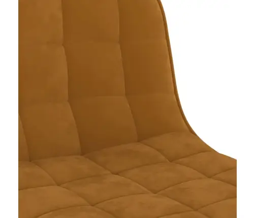 Bāra Krēsli, 2 Gab., Brūns Samts Vidaxl