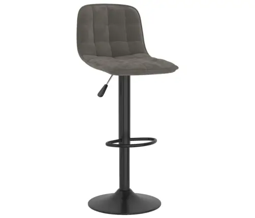 Bāra Krēsli, 2 Gab., Tumši Pelēks Samts Vidaxl