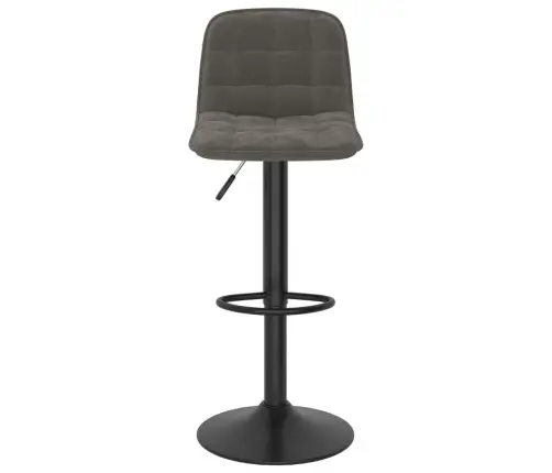 Bāra Krēsli, 2 Gab., Tumši Pelēks Samts Vidaxl