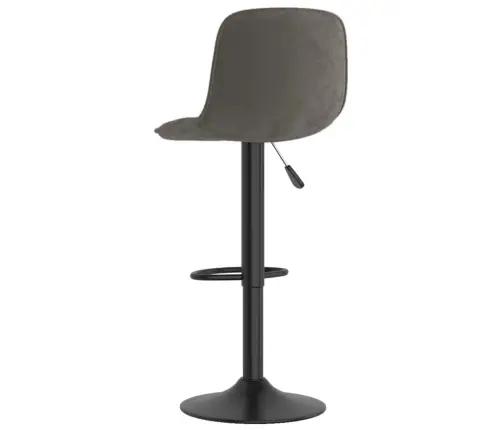 Bāra Krēsli, 2 Gab., Tumši Pelēks Samts Vidaxl
