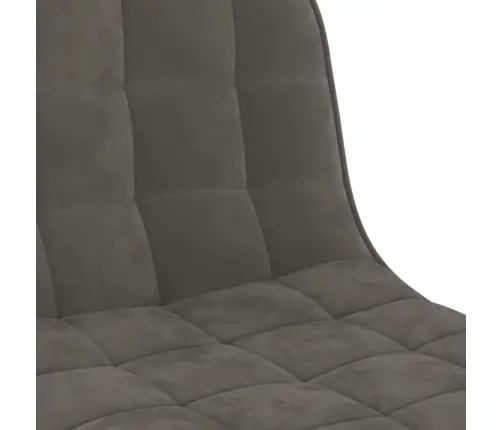 Bāra Krēsli, 2 Gab., Tumši Pelēks Samts Vidaxl