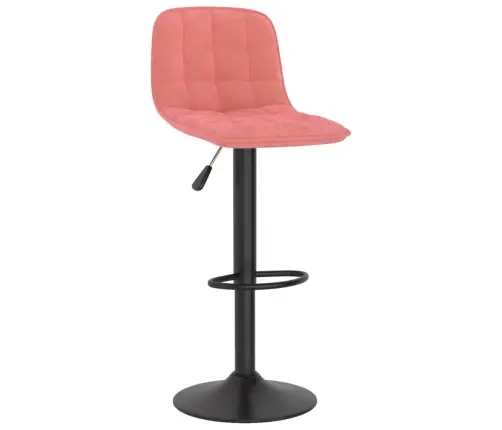 Bāra Krēsli, 2 Gab., Rozā Samts Vidaxl