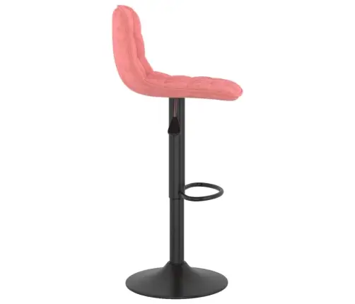 Bāra Krēsli, 2 Gab., Rozā Samts Vidaxl