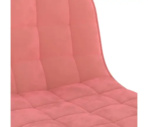 Bāra Krēsli, 2 Gab., Rozā Samts Vidaxl