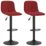 Bāra Krēsli, 2 Gab., Vīnsarkans Samts Vidaxl
