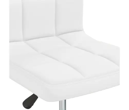 Virtuves Krēsli, 2 Gab., Balta Mākslīgā Āda Vidaxl