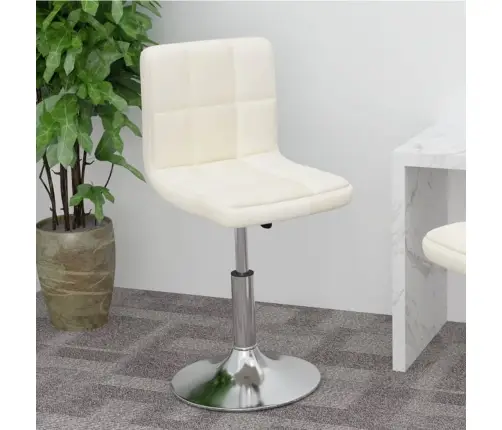 Grozāms Bāra Krēsls, Krēmkrāsas Audums Vidaxl