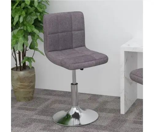 Grozāms Bāra Krēsls, Pelēkbrūns Audums Vidaxl