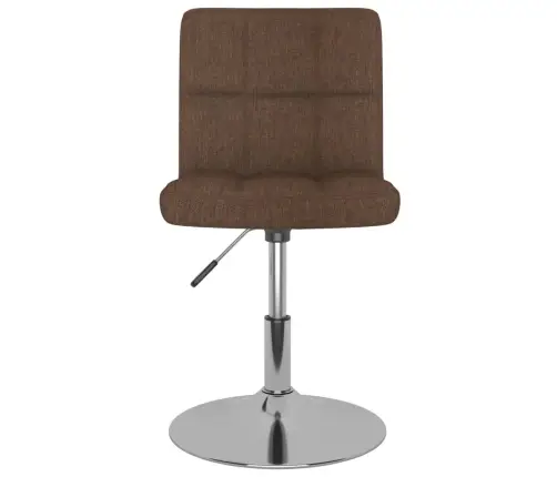 Grozāmi Virtuves Krēsli, 2 Gab., Brūns Audums Vidaxl Grozāmi Virtuves Krēsli, 2 Gab., Brūns Audums Vidaxl
