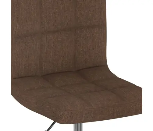 Grozāmi Virtuves Krēsli, 2 Gab., Brūns Audums Vidaxl Grozāmi Virtuves Krēsli, 2 Gab., Brūns Audums Vidaxl