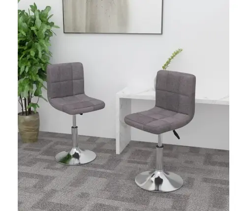 Pasukamos Valgomojo Kėdės, 2Vnt., Taupe Spalvos, Audinys