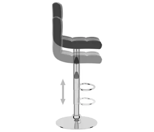 Baro Taburetė, Juodos Spalvos, Dirbtinė Oda