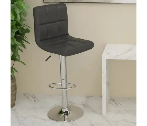 Baro Taburetė, Juodos Spalvos, Dirbtinė Oda