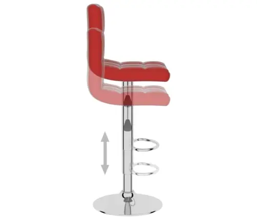 Bāra Krēsls, Vīnsarkana Mākslīgā Āda Vidaxl
