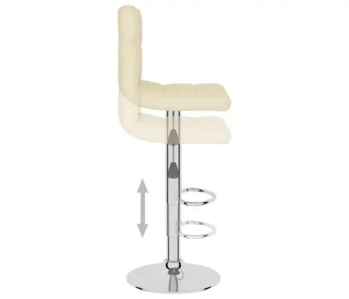 Bāra Krēsls, Krēmkrāsas Audums Vidaxl