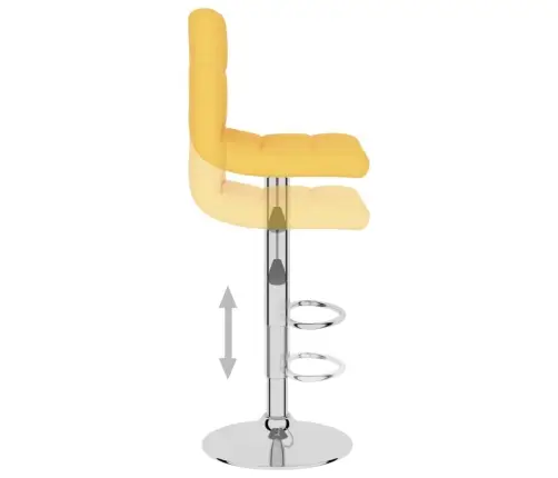 Bāra Krēsls, Sinepju Dzeltens Audums Vidaxl