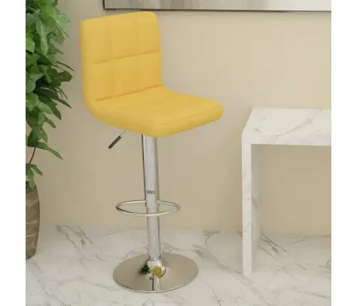 Bāra Krēsls, Sinepju Dzeltens Audums Vidaxl