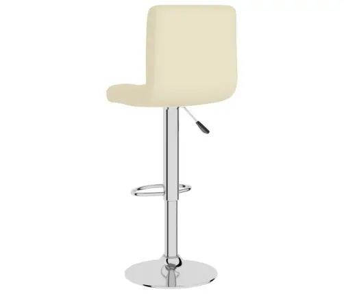 Bāra Krēsli, 2 Gab., Krēmkrāsas Audums Vidaxl