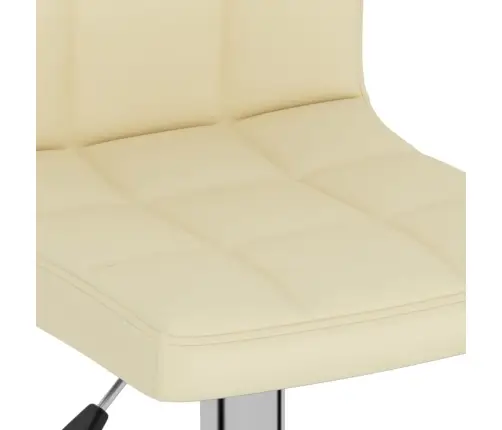 Bāra Krēsli, 2 Gab., Krēmkrāsas Audums Vidaxl