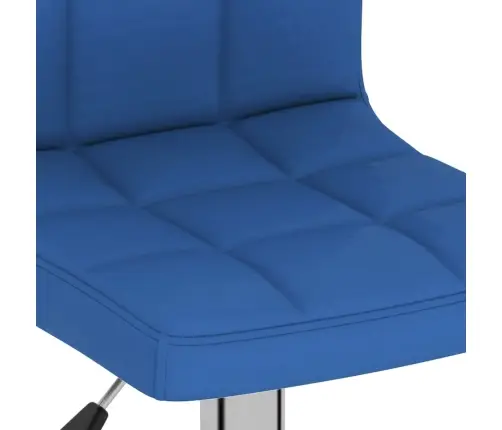Bāra Krēsli, 2 Gab., Zils Audums Vidaxl