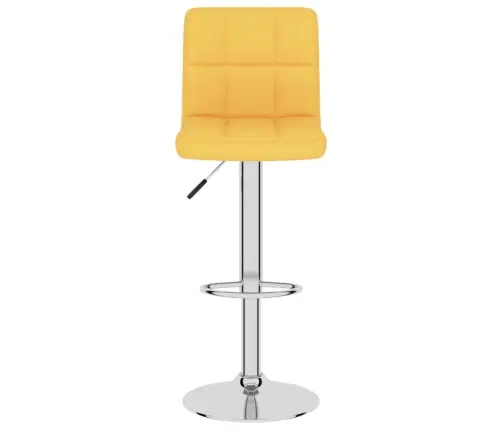 Bāra Krēsli, 2 Gab., Sinepju Dzeltens Audums Vidaxl