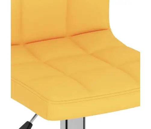 Bāra Krēsli, 2 Gab., Sinepju Dzeltens Audums Vidaxl