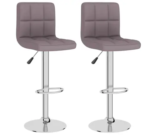 Bāra Krēsli, 2 Gab., Pelēkbrūns Audums Vidaxl