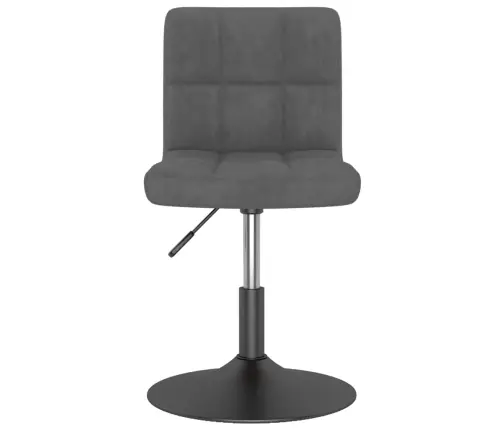 Grozāms Bāra Krēsls, Tumši Pelēks Samts Vidaxl