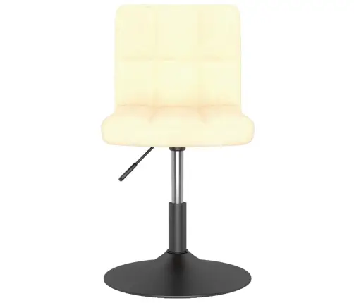 Grozāmi Virtuves Krēsli, 2 Gab., Krēmkrāsas Samts Vidaxl