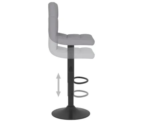 Bāra Krēsls, Gaiši Pelēks Audums Vidaxl