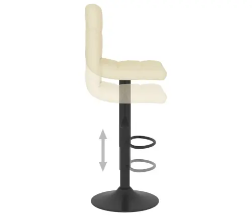 Bāra Krēsls, Krēmkrāsas Audums Vidaxl