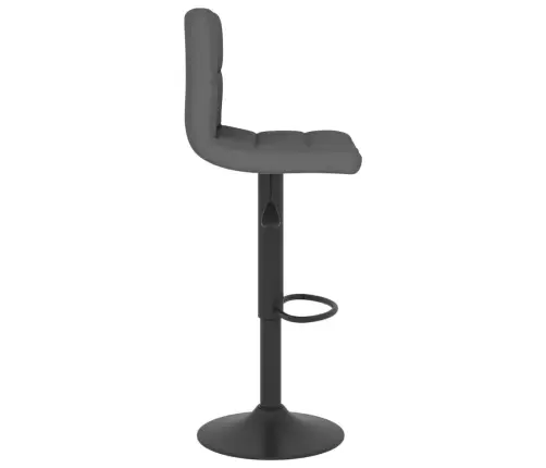 Baro Taburetės, 2Vnt., Tamsiai Pilkos Spalvos, Audinys