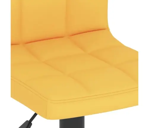 Bāra Krēsli, 2 Gab., Sinepju Dzeltens Audums Vidaxl