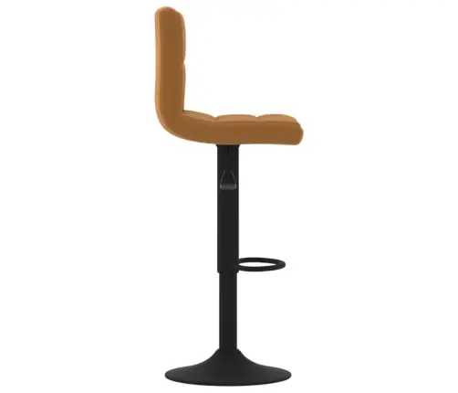 Bāra Krēsli, 2 Gab., Brūns Samts Vidaxl