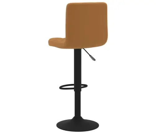 Bāra Krēsli, 2 Gab., Brūns Samts Vidaxl