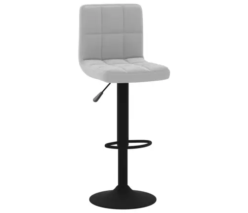 Bāra Krēsli, 2 Gab., Gaiši Pelēks Samts Vidaxl