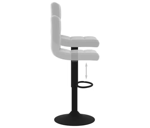 Bāra Krēsli, 2 Gab., Gaiši Pelēks Samts Vidaxl
