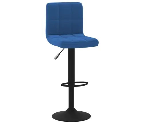 Bāra Krēsli, 2 Gab., Zils Samts Vidaxl