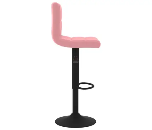 Bāra Krēsli, 2 Gab., Rozā Samts Vidaxl