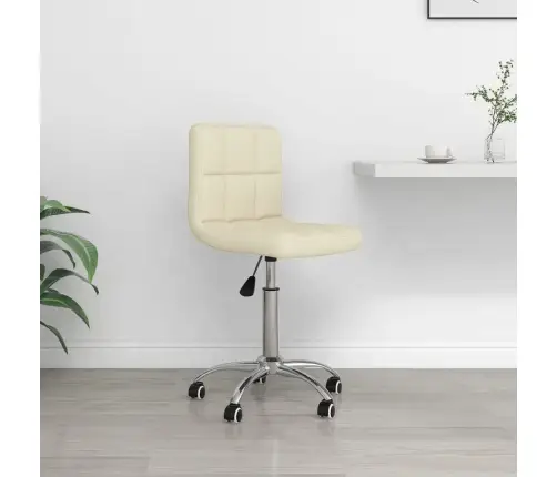 Biroja Krēsls, Krēmkrāsas Audums Vidaxl