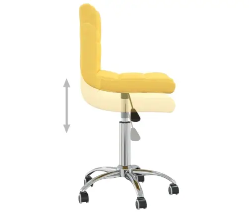 Biroja Krēsls, Sinepju Dzeltens Audums Vidaxl